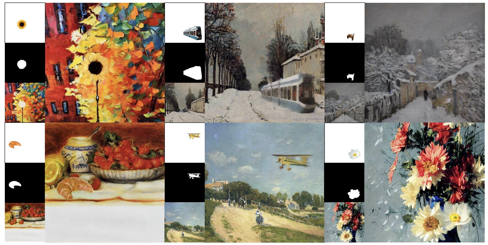 FreePIH: Training-Free Painterly Image Harmonization with Diffusion Model